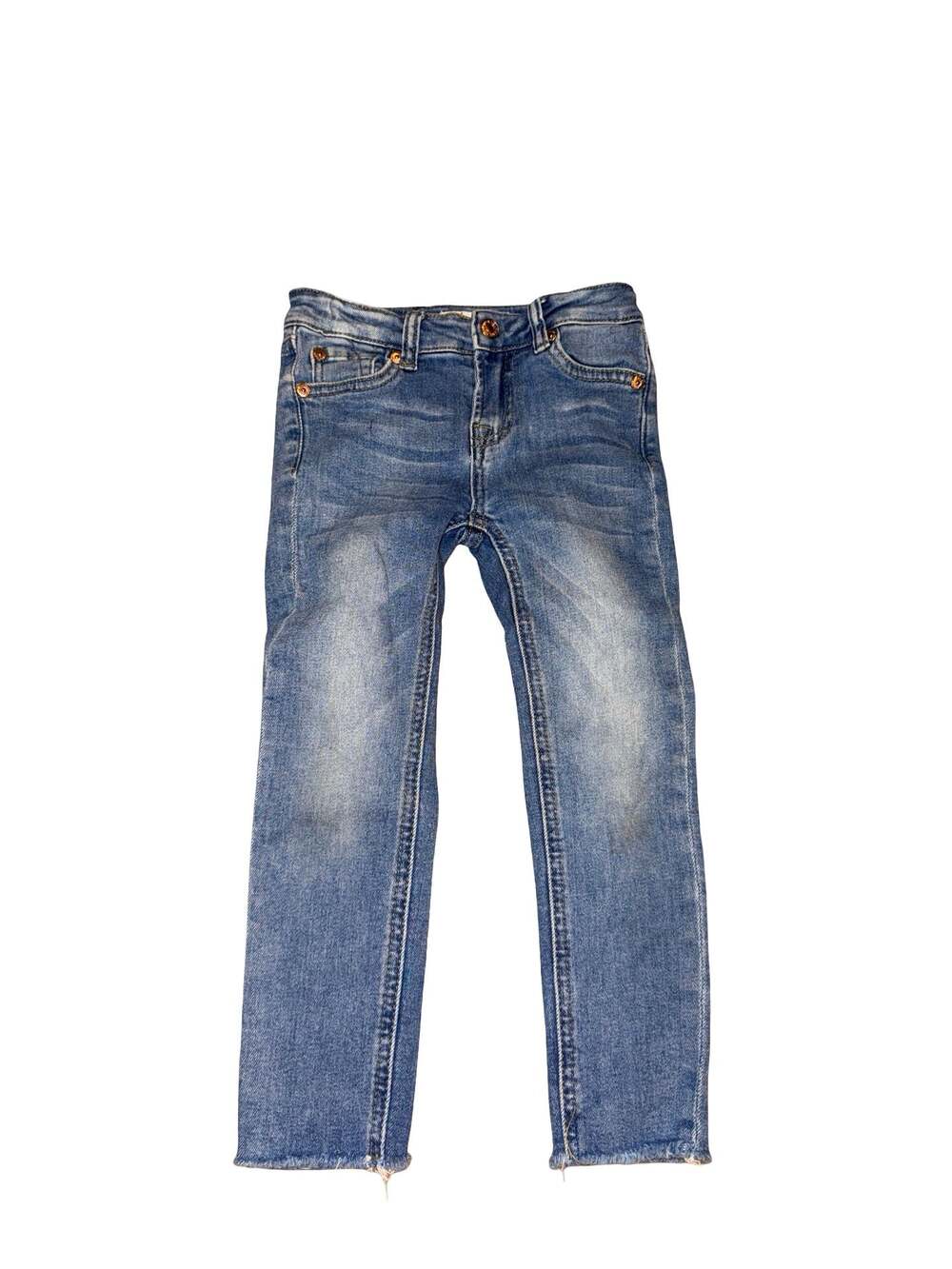 7 For All Mankind Luxe Vintage The Skinny Distressed Hem Jeans Size 5 kids